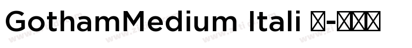 GothamMedium Itali 已字体转换 GothamMedium Itali 已字体转换